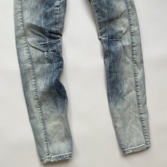 Guess Women’s Moto Zip Skinny Jeans In Light Wash Size 27 - Picture 3 of 13